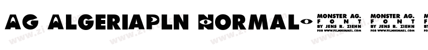 AG AlgeriaPln Normal字体转换